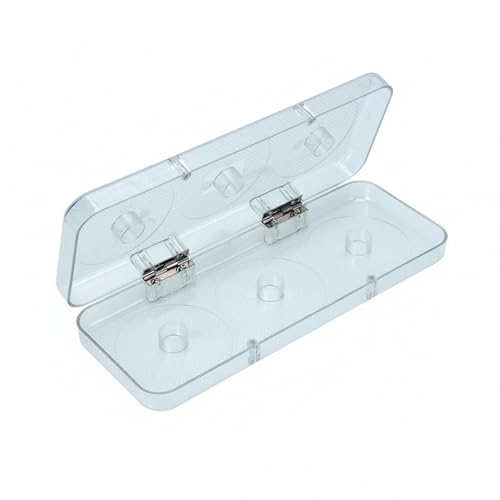 Clear Silicone Fishing Line Spool Storage Box, Tackle Organizer for Multiple Spools, Durable Protective Case (1 Pack)