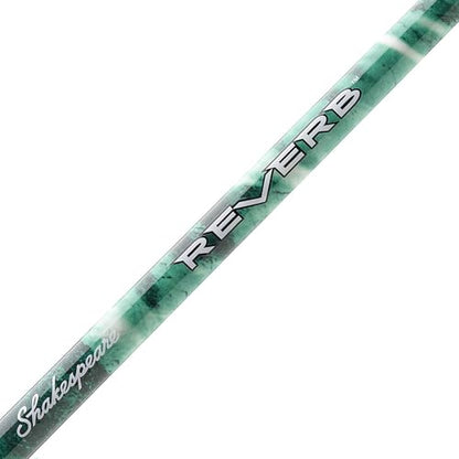 Shakespeare Reverb Spinning Reel and Fishing Rod Combo Durable Tubular Glass Rod Blank Construction, EVA Handle - color: Mossy Oak