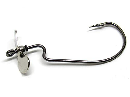 Harmony Fishing Razor Series ToadProp Hooks (5 Pack) EWG Propeller Hooks for topwater Frog/Toad baits - size: 4/0 (5 Pack)