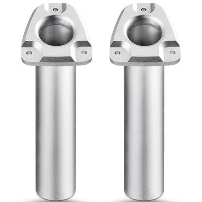 Young Marine Set of 2 Aluminium Heavy Duty Flush Mount 30 Degree Rod Holder for Fishing Boat - color: silver
