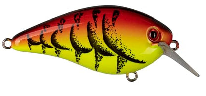 Strike King KVD 1.5 Hard Knock Fishing Lure, 3/8 oz, 3D Lifelike Eyes - color: Green Tomato, size: 3/8oz