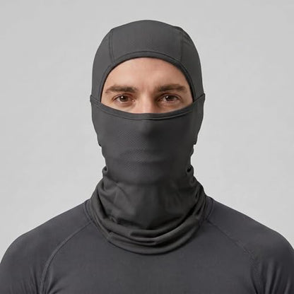 Balaclava Face Mask Sun UV Protection, Summer Cooling Breathable Full Face Mask for Motorcycle Skiing Cycling Fishing - color: Black