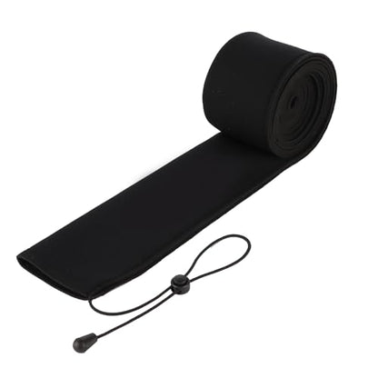 Neoprene Camo Fishing Rod Sleeves,Fishing Pole Sleeves,Fishing Rod Socks | UV Resistance,Puncture Resistant, Protect Casting, Spinning, Trolling Fishing Rods, Storage, tangled-free,75in,68in,60in - color: Black, size: 75"