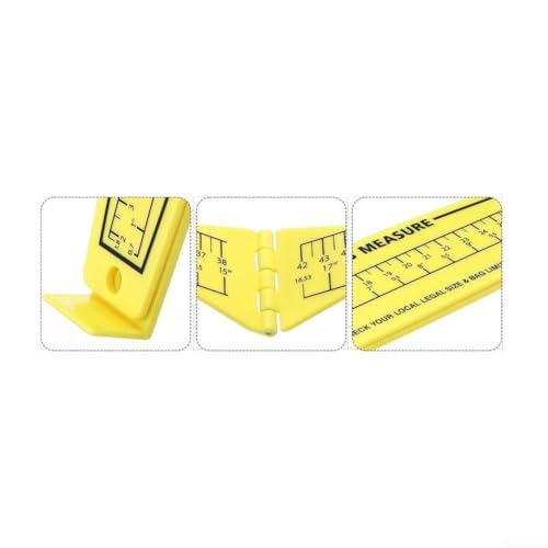 Fish Measuring Board, Foldable Fish Crab Measuring Ruler 32 Inch 80CM, Dual Sided Scale Metric Imperials, Portable Fishing Tool for Kayaks Tackle Box