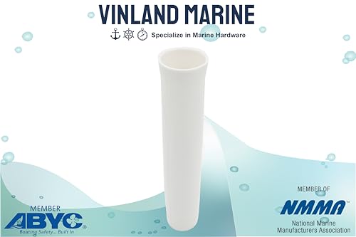 Vinland Marine Flared Fishing Rod Holder Insert Sleeves Pack of 4, Fishing Rod Holder Liner for Aluminum Rod Holder, for T Top Rod Holder, for clamp on Rod Holders for Boat