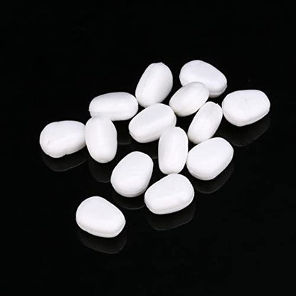 60PCS Fake Corn Floating Soft Baits, TPR Simulation Fake Corn Soft Baits, White Simulation Floating Pop up Soft Fishing Sweetcorn Bait for Carp Trout Bream