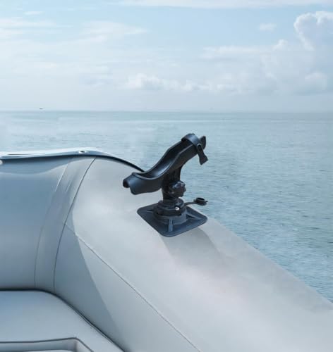 Brocraft Glue-On Inflatable Boat Accessories -/Rod Holder/Anchor Lock System/Bimini Top Base - style: Inflatable Boat Rod Holder