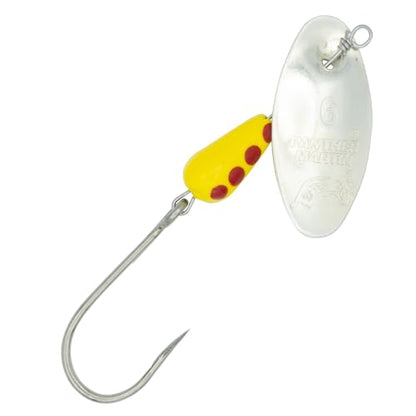 Panther Martin PM Single Hook Barbless Teardrop Spinners Fishing Lure Catches Trout, Perch, Crappie, Bluegill, Warmouth, Pumpkinseed & more - color: Barbless Silver, size: 2 (1/16 oz.)