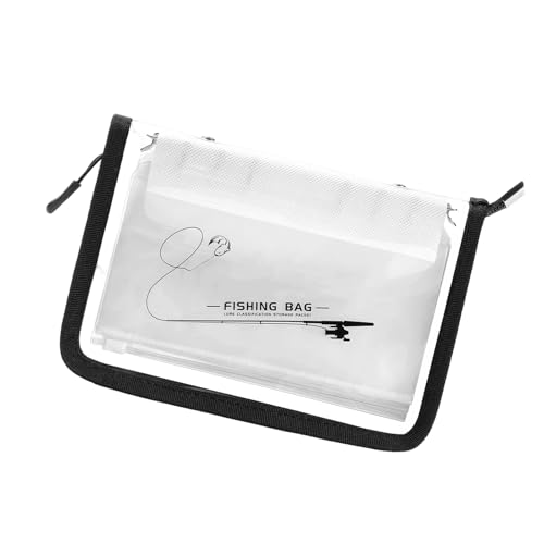 Peiiwdc Tackle Binder Bag Include 10/5 Detachable Pocket Fishing Lures Storage Artificial Spoon Baits Lures Organizers - color: 5 pages