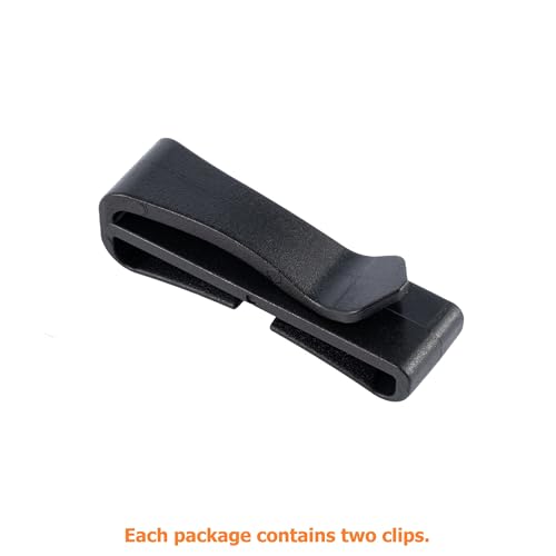 TACNEX Tactical Backpack Strap Clip Webbing Keeper Holder MOLLE Belt Hook Retainer Harness/Sling/Bag/Military Strap Stays - color: Black, size: 1"