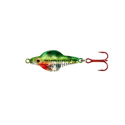 Lindy Rattl'N Flyer Spoon Hybrid Ice Fishing Lure Jigging Spoon - color: Perfect Perch, size: 1/4 oz