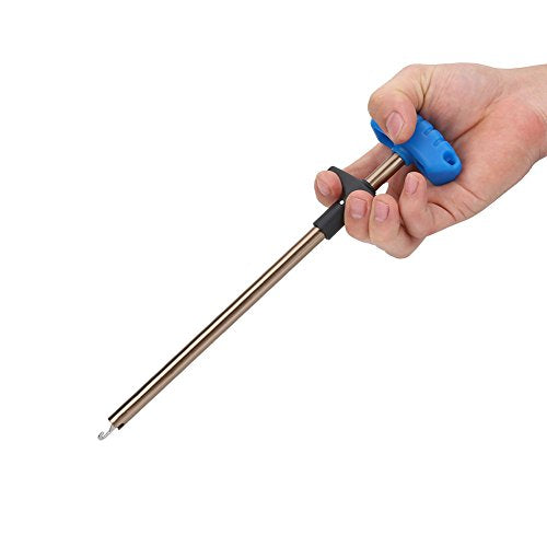 Tbest Fishing Hook Remover Stainless Steel T Shaped Quick Needle Remover Extractor Fish Hook Removing Tools Saltwater Freshwater - size: Large