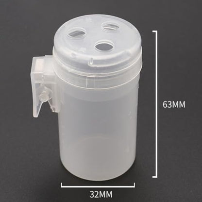 Fishing Pole Feeder Cup with Clip for Bait Delivery Plastic Pellet Pot Accessory for Carp Pole Fishing Fits Tip End to Feed Directly Over Float and Hook(L) - size: L