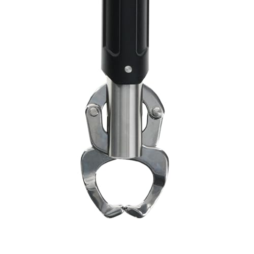 Bubba Fish Lip Grabber 100lb Capacity, Non-Slip Handle, Easy Reach Trigger, Marine Rated Stainless Steel for Freshwater and Saltwater Fishing