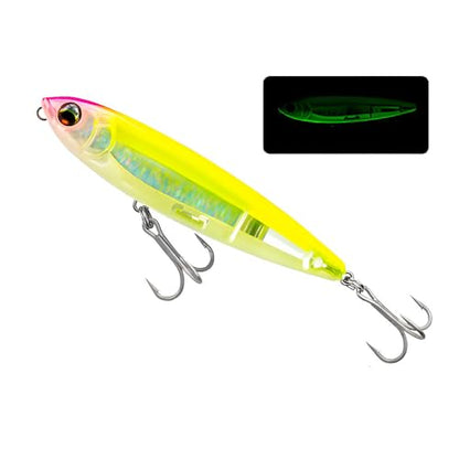 Top Water Fishing Lure for Freshwater and Saltwater, Long Cast Sinking Pencil Lures Artificial Hard Baits with Treble Hook, for Bass Walleye Pike Catfish Musky Perch Fishing Gifts for Family Fishing - color: H