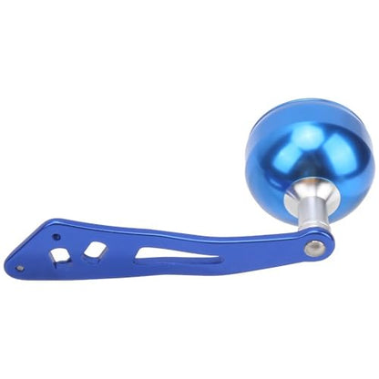 Baitcasting Reel Handle Replacement Parts, Aluminum Alloy Fishing Reel Rocker Arm with 8x5mm Mounting Hole, Lightweight Handle Grip for Baitcasting Reel Repair - color: Blue