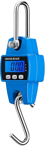 Digital Crane Scale Bow Draw Weight Scale LCD-Digital Electronic Aluminum Alloy Shell Weight 660lb Hanging Weight Scales Portable Travel for Fishing Outdoor as Other Occasions (Blue) - color: Blue