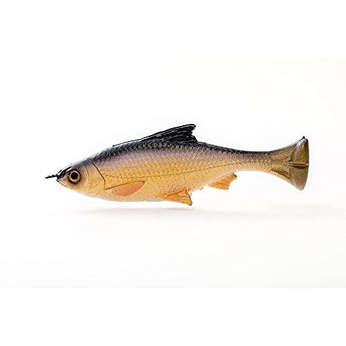 Savage Gear Pulse Tail Shiner Loose Body Fishing Soft Bait - color: Gold Shad, size: 4 in - 3/4 oz