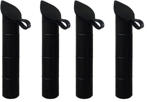 lasenersm 2 Pieces Fishing Rod Holder Inserts Rubber 30 Degree Fishing Rod Holder Inner Sleeve Tube Rubber Inner Tube Sleeve Cover, Black (Pack of 2) - size: no (Pack of 2)