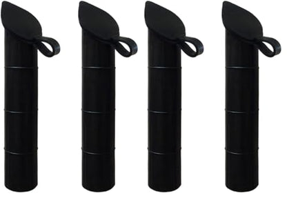 lasenersm 2 Pieces Fishing Rod Holder Inserts Rubber 30 Degree Fishing Rod Holder Inner Sleeve Tube Rubber Inner Tube Sleeve Cover, Black (Pack of 2) - size: no (Pack of 2)