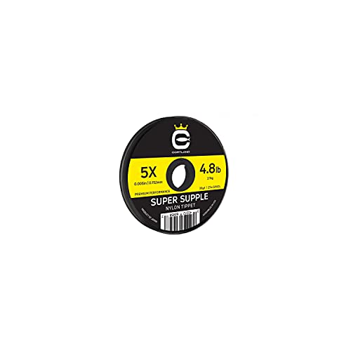 Cortland Super Supple Nylon Tippet, 30 Yards, Clear, Monofilament, Single Strand - size: 4X -7.2 lbs.