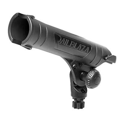 RAILBLAZA Kayak Rod Holder Tube with MiniPort Track Mount Base for Baitcasting, Spinning and Conventional Reels