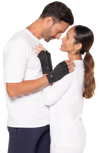 Coolibar Fingerless UV Sun Gloves - UPF 50+ Sun Protection - Ouray - color: Black, size: X-Small