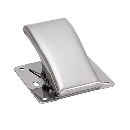 Fish Fillet Clamp, Stainless Steel Fish Tail Clip Deep-Jaw Fishing Grip with 6 Screws for Cleaning Table Bait Board, Fish Cleaning Tool