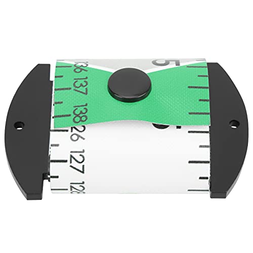 138 X 5cm PVC Fish Measuring Ruler, Foldable Fish Measuring Tape with Cm Inch Scale, Compact 8 X 5.5cm Roll, for Boat Kayak Ice Fishing Anglers (Green) - color: Green