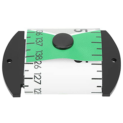 138 X 5cm PVC Fish Measuring Ruler, Foldable Fish Measuring Tape with Cm Inch Scale, Compact 8 X 5.5cm Roll, for Boat Kayak Ice Fishing Anglers (Green) - color: Green