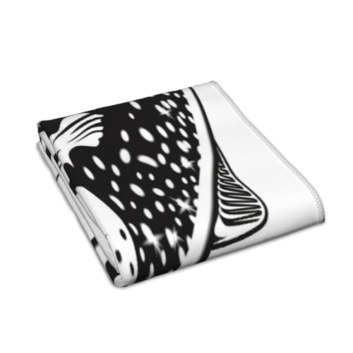 Rainbow Trout Jumping Out Water Salmon Isolated Microfiber Towel 12x27.5 Inches, Quick Dry Soft Travel Towel