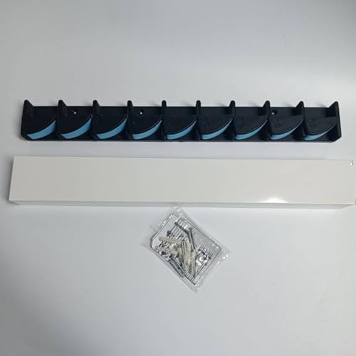9 Rod Fishing Rod Holder Wall-Mounted Poles Rack Vertical Rod Stand for Garage Cabin and Basement Fishing Accessory