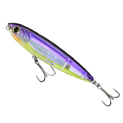 Top Water Fishing Lure for Freshwater and Saltwater, Long Cast Sinking Pencil Lures Artificial Hard Baits with Treble Hook, for Bass Walleye Pike Catfish Musky Perch Fishing Gifts for Family Fishing - color: B