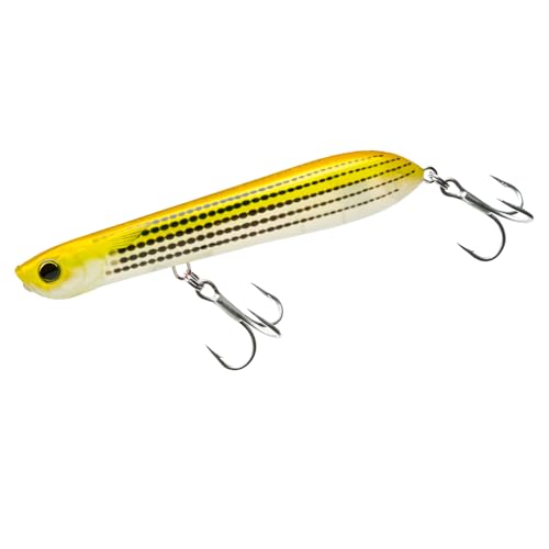 Yo-Zuri 3Dインショアペンシルポッパー - color: Yellow Mullet