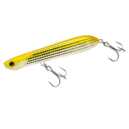 Yo-Zuri 3Dインショアペンシルポッパー - color: Yellow Mullet