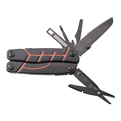 Ugly Stik Ugly Tools Multitool Knife for Fishing, 11-in-1 Fishing Tool for Anglers, Includes Pliers, Scissors, Knife, and Screwdriver, Non-Slip Grip Handle