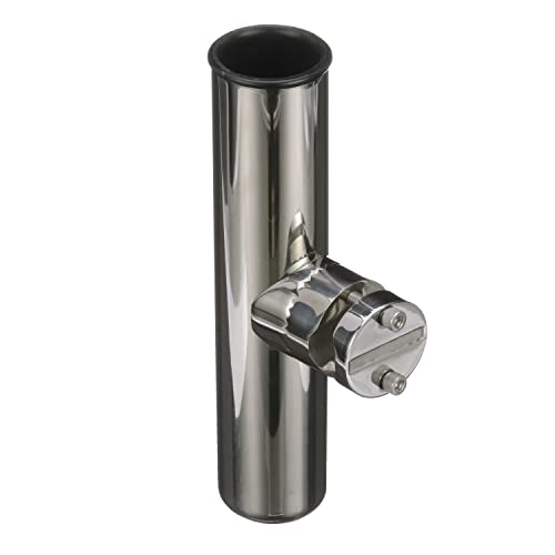 Attwood 66970-7 Stainless Steel Clamp-On Rod Holder, for Rail 7/8-Inch to 1-Inch Dia., 9 Inches Long, 1 3/4-Inch Inside Diameter