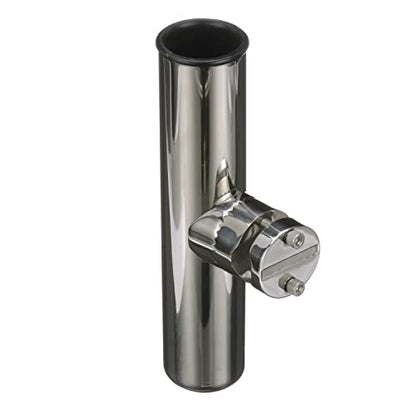 Attwood 66970-7 Stainless Steel Clamp-On Rod Holder, for Rail 7/8-Inch to 1-Inch Dia., 9 Inches Long, 1 3/4-Inch Inside Diameter