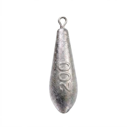 Teardrop Drop Shot Sinkers – Lead Fishing Weights & Sinkers for Bass, Catfish & Surf Fishing – Freshwater & Saltwater – 10 Sizes 1/2oz to 7oz, More Per Pack - style: 200g/7oz – 5pcs