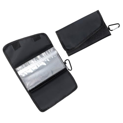 KALLORY Portable Waterproof Fishing Soft Bait Bag, Foldable Tackle Organizer with Sealed Hook Storage, Multi-use Fishing Pouch for Outdoor Anglers