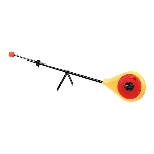 1 Set Winter Fishing Rod Telescopic Fishing Pole Winter Fishing Pole Convenient Fishing Tool Ice Fishing - color: Yellow