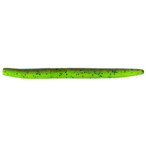 Yamamoto 5" Senko Soft Stick Bait, 10-Pack, Bass Fishing Soft Plastic Lure, Multiple Colors - color: CHARTREUSE PUMPKIN