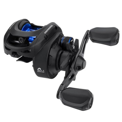 KastKing Centron Lite Baitcasting Fishing Reel – Lightweight, Glass Fiber Infused Nylon Frame – 7.6 OZ – 5 + 1 Anti-Reverse Ball Bearings, 7.1:1 High-Speed Gear Ratio Fishing Reel with Compact Design - color: B:Black-Left-7.1:1