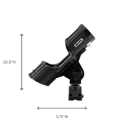 Scotty 0400-BK Rod Holder, Orca W/0241 Side/Deck Mount | Designed for Big Game Fish