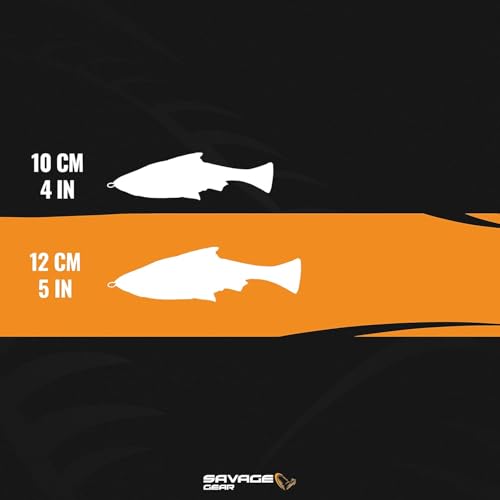 Savage Gear Pulse Tail Shiner Loose Body Fishing Soft Bait - color: White, size: 5 in - 1 1/4 oz