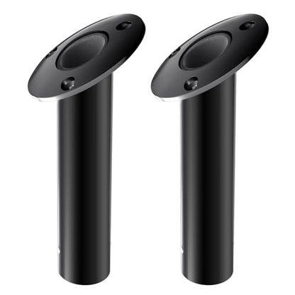 Fishing Rod Holder 2 Pack, 316 Stainless Steel 15/30/90 Degree Rod Holders for Fishing Boat, Flush Mount with Cap, Heavy Duty