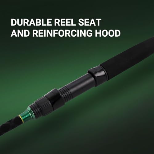 Fiblink 2-Piece Surf Spinning/Casting Fishing Rod, Carbon Fiber Fishing Rod(8’/8’6”/9’) - style: Cast / 8'6" / 2pc