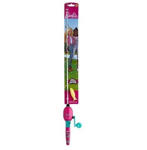 Shakespeare Youth Fishing Reel and Rod Combo - color: Mattel Barbie Beginner