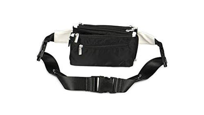 Alexander Bagger Elegant Waist Bag – Water-Resistant, Adjustable Fanny Pack with 4 Pockets for Running, Hiking & Travel; Carries Sports Gear (Golf, Baseball, Hockey, Polo, Rifles, Fishing Gear)