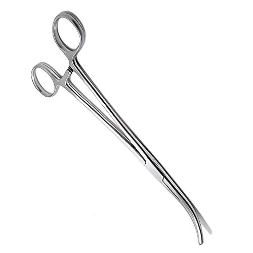 SURGICAL ONLINE 5Curved Hemostat Forceps - Stainless Steel Locking Tweezer Clamps - Ideal Hemostats for Nurses, Fishing Forceps, Crafts and Hobby